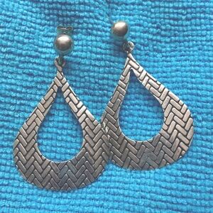 Sterling silver drop earrings